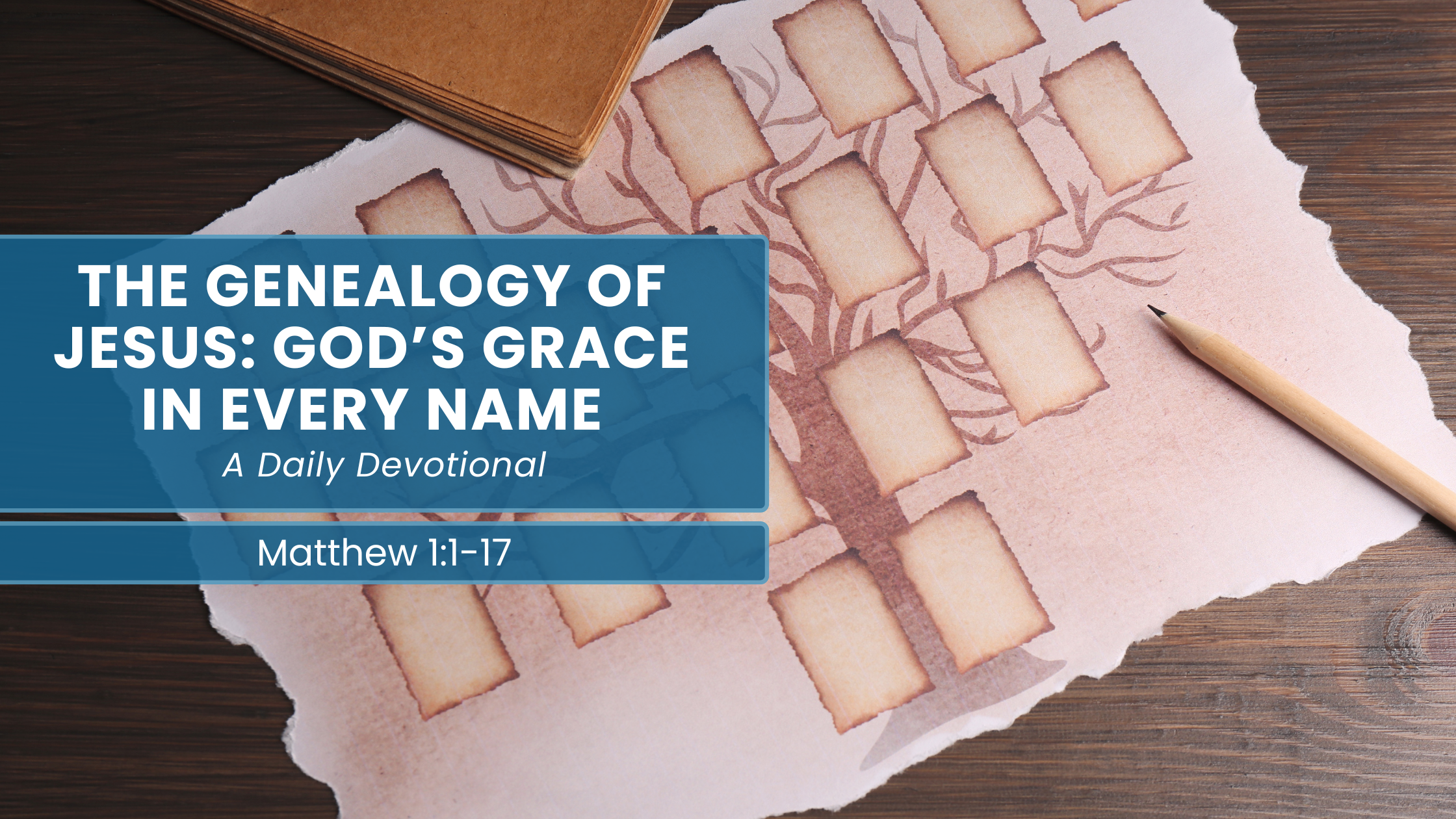 A glowing family tree symbolizing Jesus' genealogy, God's faithfulness, and redemption.